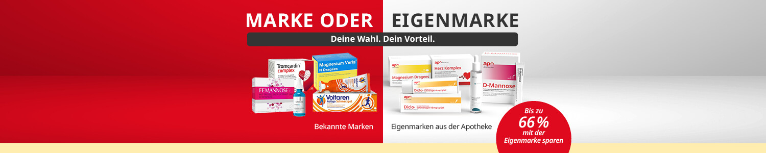 Marke oder Eigenmarke - Ihre Wahl. Ihr Vorteil