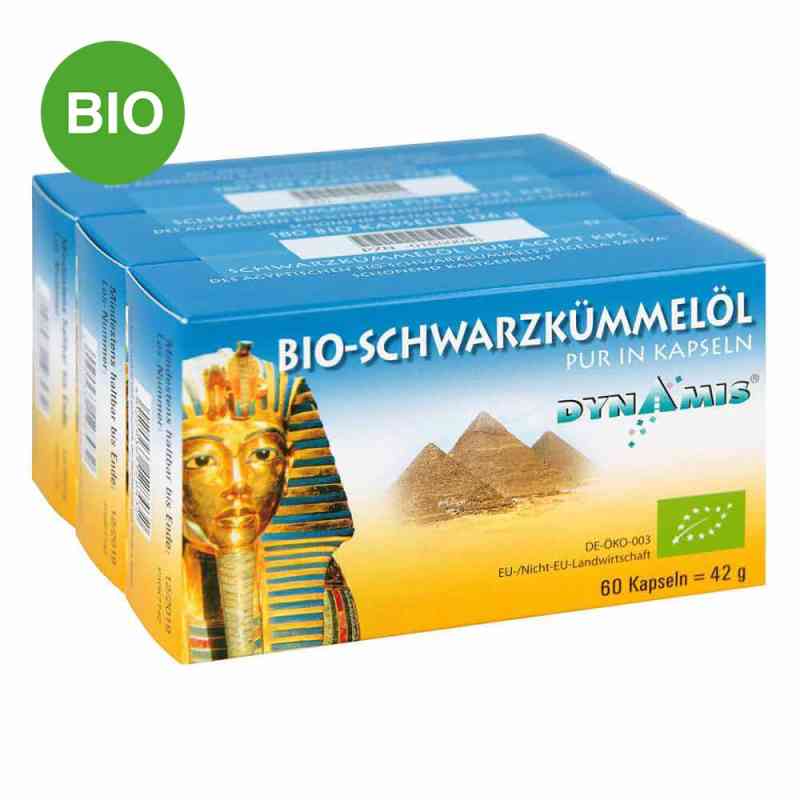 Dynamis Ägyptisches Schwarzkümmelöl Bio PUR Kapseln 180 stk von Dynamis Gesundheitsprod.Vertr.GmbH PZN 01050046