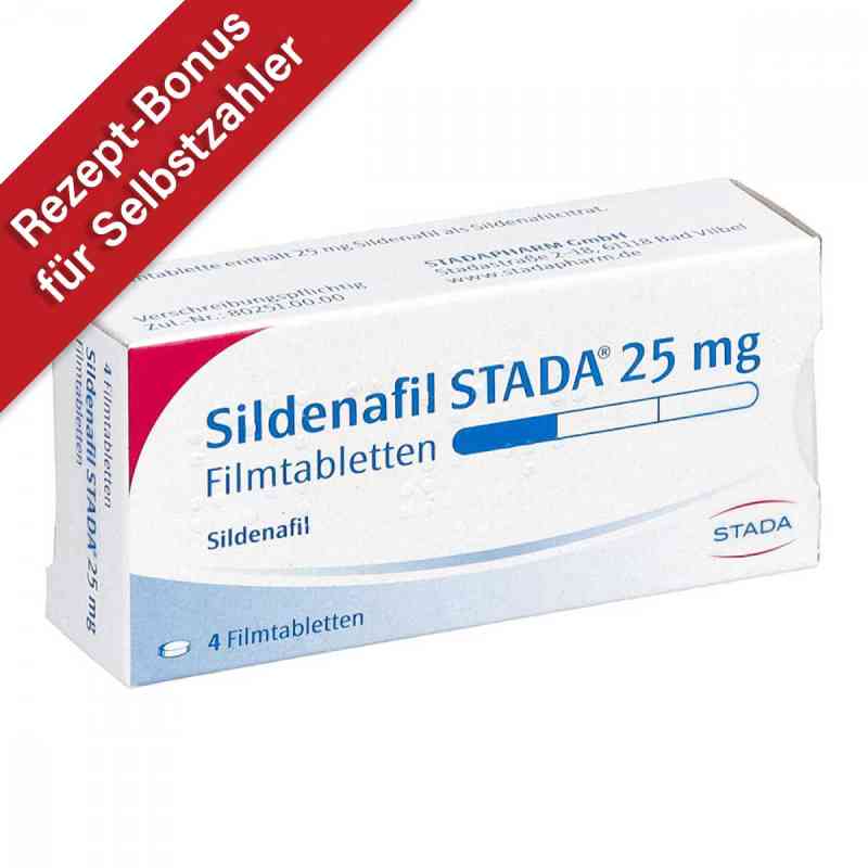 Sildenafil STADA 25mg 4 stk von STADAPHARM GmbH PZN 01795444