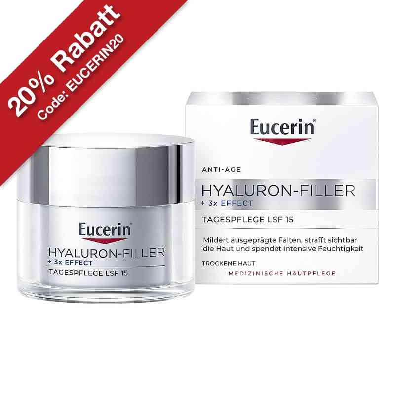 Eucerin Hyaluron-Filler + 3x Effect Tag LSF 15 trockene Haut 50 ml von Beiersdorf AG Eucerin PZN 07608420