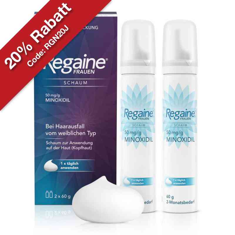 Regaine Frauen Schaum  2X60 g von Kenvue Germany GmbH (OTC) PZN 11082202