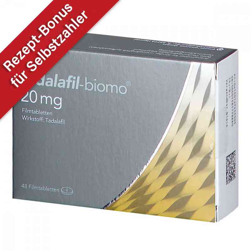 Tadalafil biomo 20 mg Filmtabletten 48 stk von biomo pharma GmbH PZN 12725530