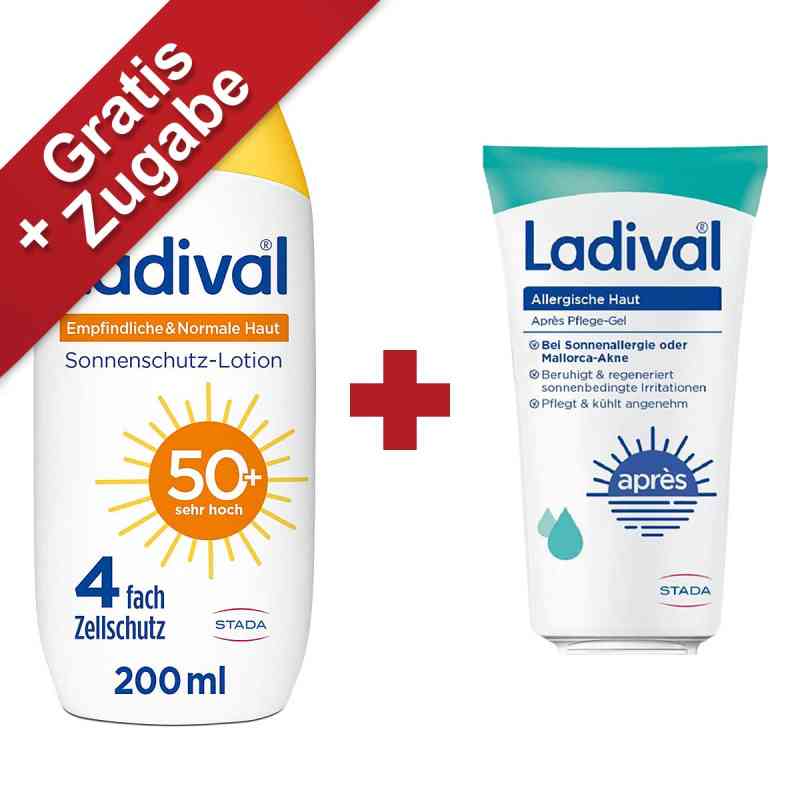Ladival Empfindliche & Normale Haut Sonnenschutz-Lotion LSF 50+ 200 ml von STADA Consumer Health Deutschland GmbH PZN 19362645