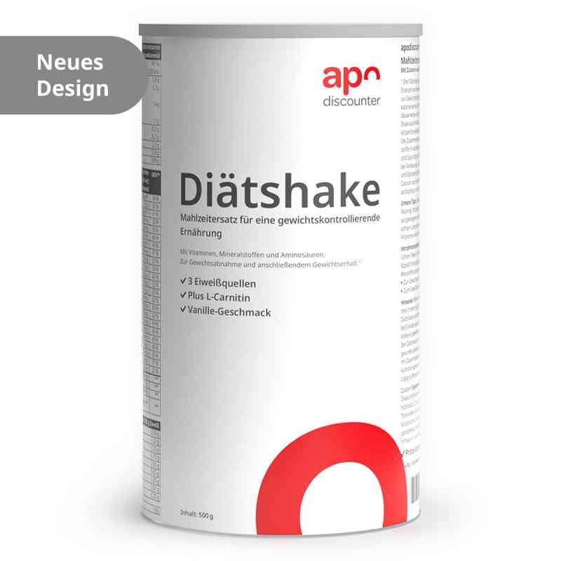 Diätshake Vanille von apodiscounter 500 g von apo.com Group GmbH PZN 19903762