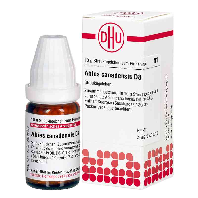 Abies Canadensis D8 Globuli 10 g von DHU-Arzneimittel GmbH & Co. KG PZN 04200032