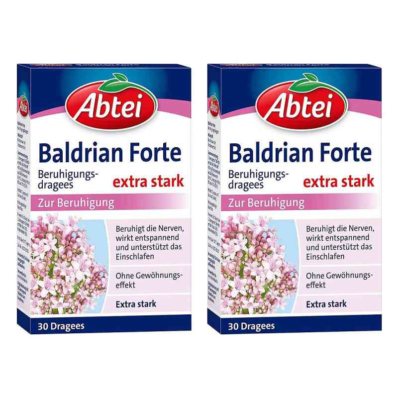 Abtei Baldrian Forte überzogene Tabletten 2x30 stk von Perrigo Deutschland GmbH PZN 08104336