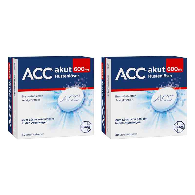ACC akut 600mg Hustenlöser 2x40 stk von Hexal AG PZN 08104340