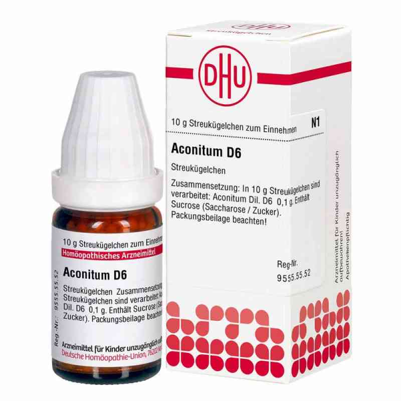 Aconitum D6 Globuli 10 g von DHU-Arzneimittel GmbH & Co. KG PZN 01755060