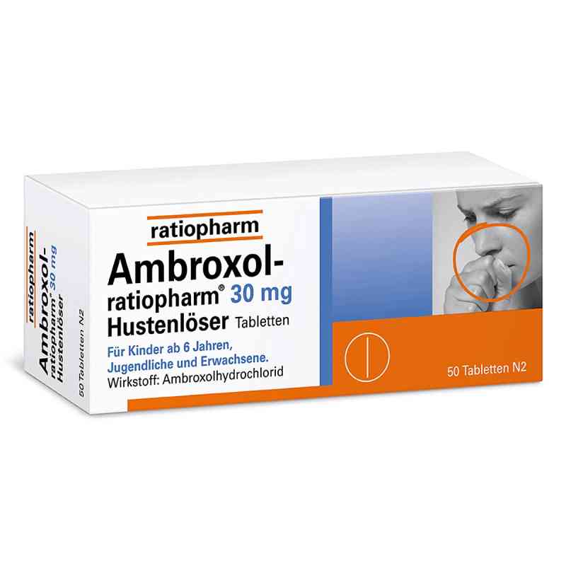 Ambroxol-ratiopharm® 30 mg Tabletten Hustenlöser 50 stk von ratiopharm GmbH PZN 00680822