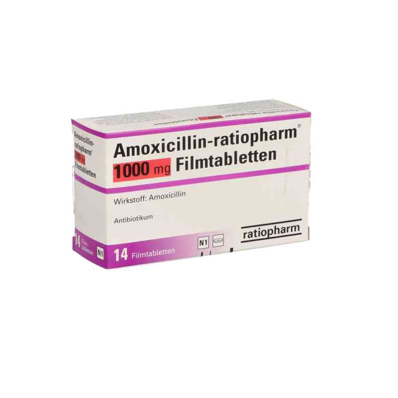 Amoxicillin-ratiopharm 1000mg 14 stk von ratiopharm GmbH PZN 00427715