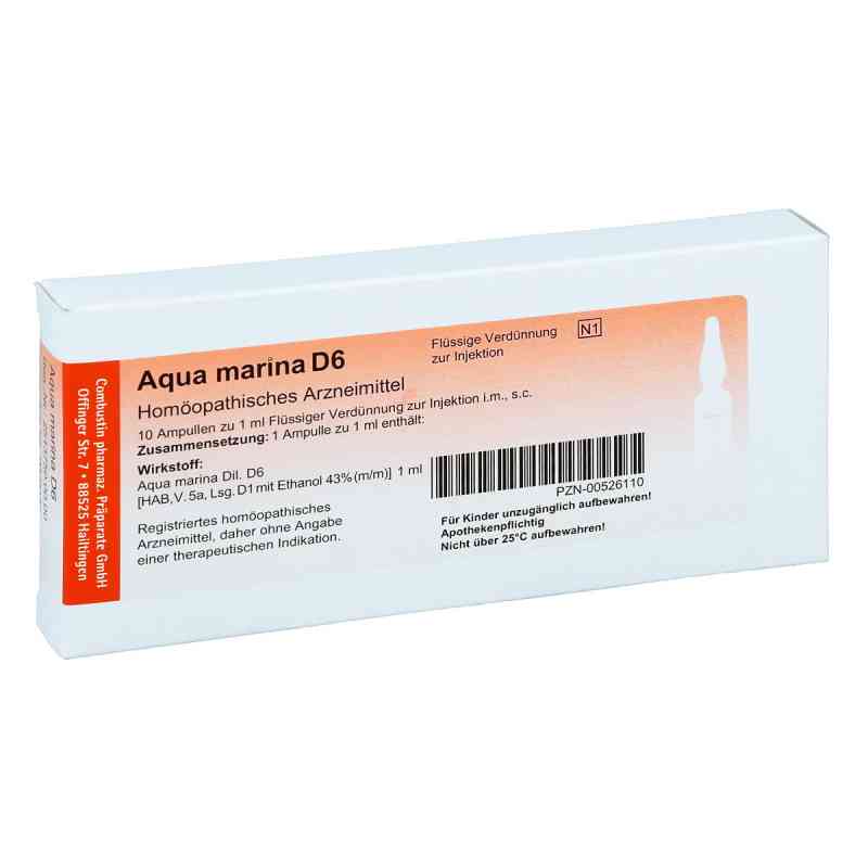 Aqua Marina D6 Ampullen 10X1 ml von COMBUSTIN Pharmazeutische Präpar PZN 00526110