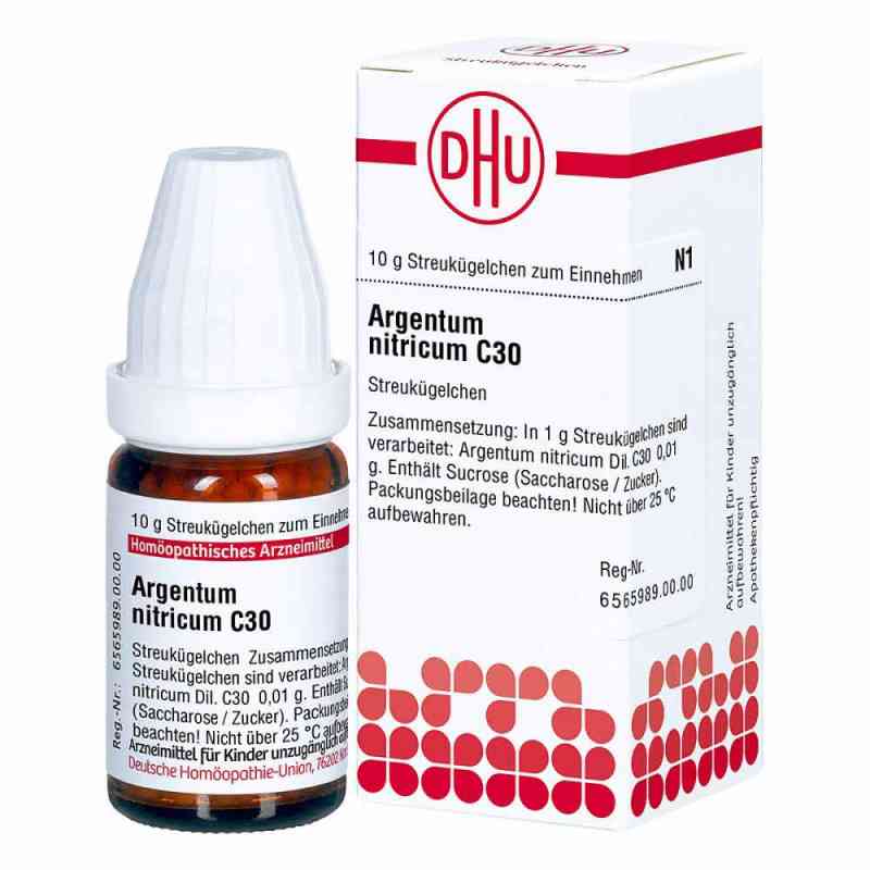 Argentum Nitricum C30 Globuli 10 g von DHU-Arzneimittel GmbH & Co. KG PZN 02889940