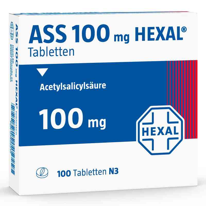ASS 100 mg HEXAL® Tabletten 100 stk von Hexal AG PZN 07402210
