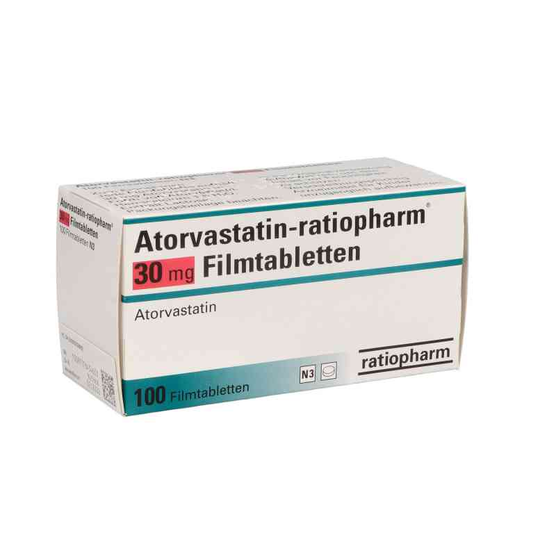 Atorvastatin-ratiopharm 30 mg Filmtabletten 100 stk von ratiopharm GmbH PZN 09292866