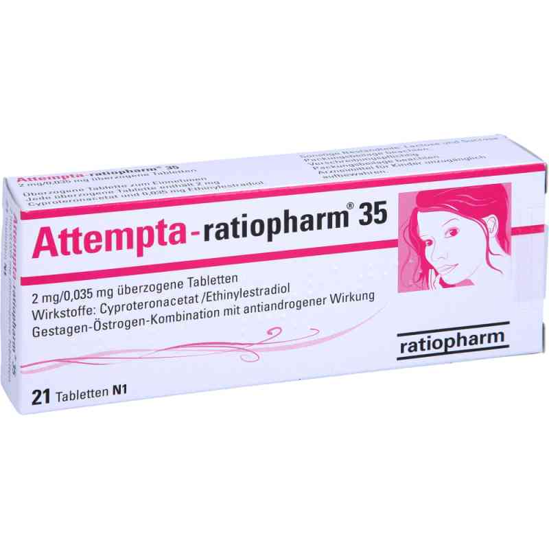 Attempta ratiopharm 35 2mg/0,035mg überz.tabl. 21 stk von ratiopharm GmbH PZN 03691370
