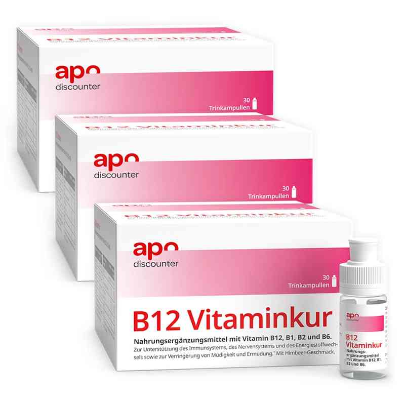 B12 Vitaminkur Trinkampullen von apodiscounter 3x30x7 ml von apo.com Group GmbH PZN 08102533
