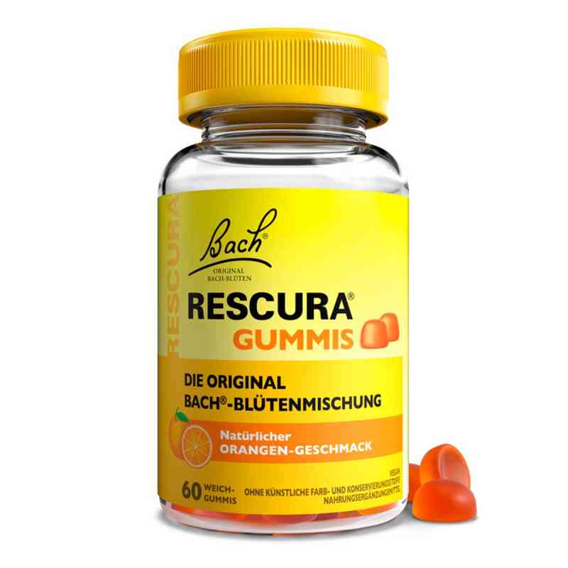 Bachblüten Original Rescura Gummis Orange 60 stk von Nelsons GmbH PZN 18198913