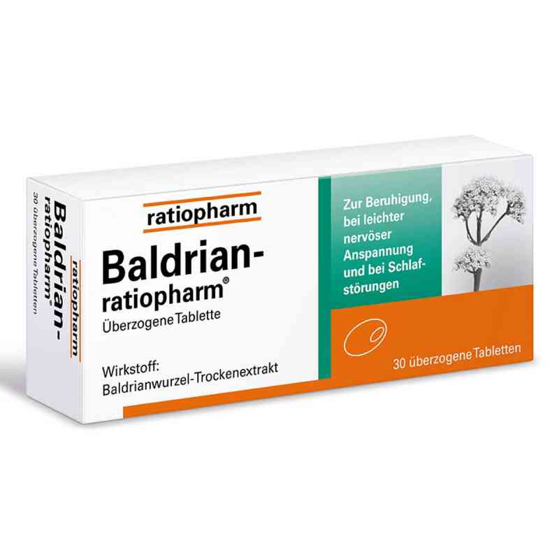 Baldrian Ratiopharm überzogene Tabletten 30 stk von ratiopharm GmbH PZN 07052690