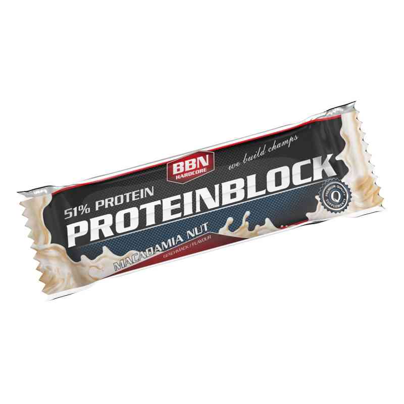 Bbn Hardcore Proteinblock Riegel Macadamia nut 90 g von Fitnesshotline GmbH PZN 09233355