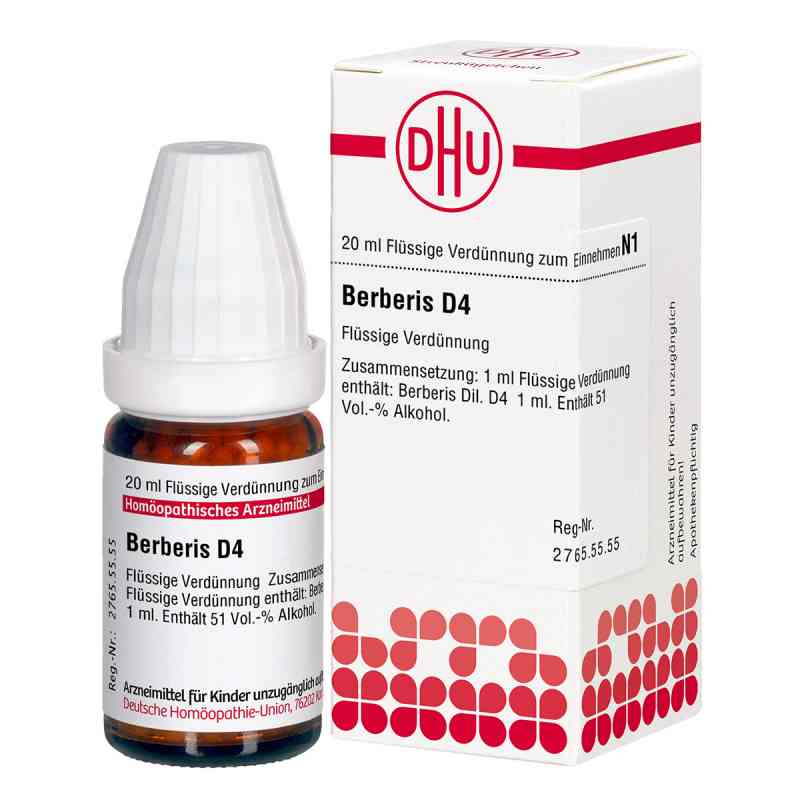 Berberis D4 Dilution 20 ml von DHU-Arzneimittel GmbH & Co. KG PZN 01760581