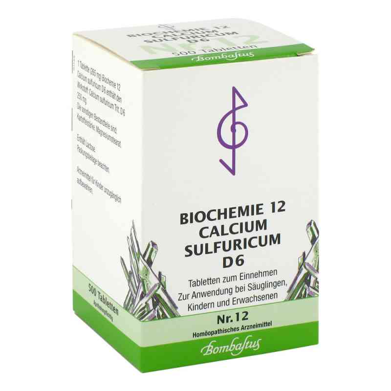 Biochemie 12 Calcium sulfuricum D6 Tabletten 500 stk von Bombastus-Werke AG PZN 01073923