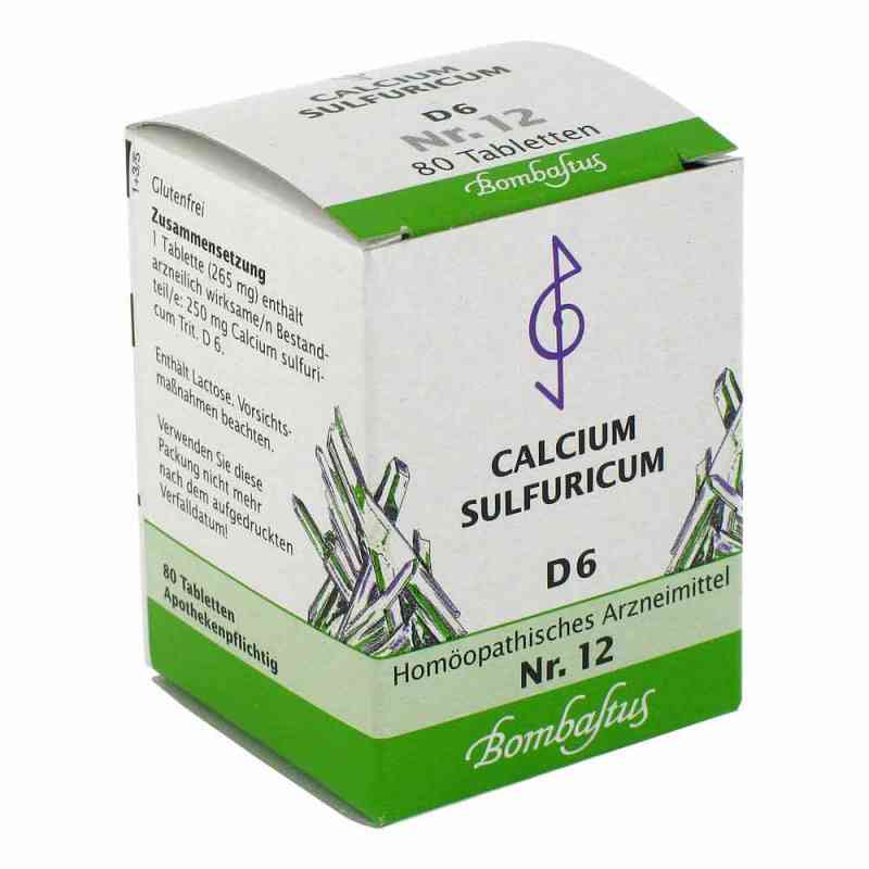 Biochemie 12 Calcium sulfuricum D6 Tabletten 80 stk von Bombastus-Werke AG PZN 01073900