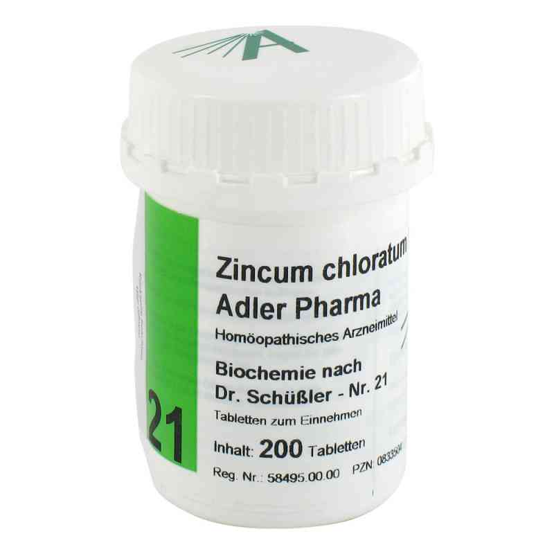 Biochemie Adler 21 Zincum chlor.D12 Adl.p. Tabletten 200 stk von Adler Pharma Produktion und Vert PZN 00833504