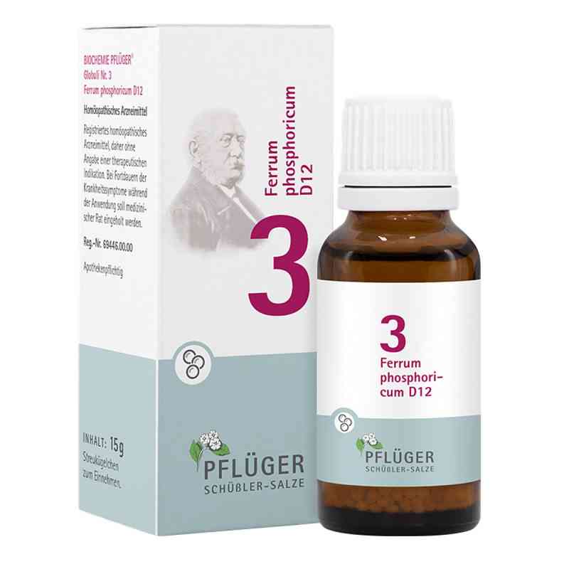 Biochemie Pflüger 3 Ferrum Phosphoricum D12 Globuli 15 g von Homöopathisches Laboratorium Alexander Pflüger Gmb PZN 17278484