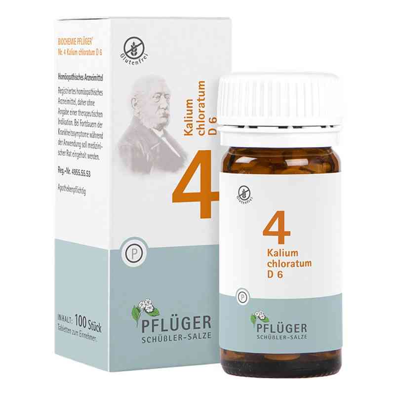 Biochemie Pflüger 4 Kalium chloratum D6 Tabletten 100 stk von Homöopathisches Laboratorium Alexander Pflüger Gmb PZN 06318909