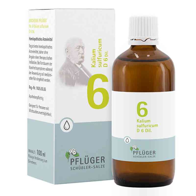 Biochemie Pflüger 6 Kalium Sulfur D6 Tropfen 100 ml von Homöopathisches Laboratorium Alexander Pflüger Gmb PZN 06324502