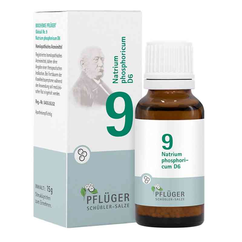 Biochemie Pflüger 9 Natrium Phosphoricum D6 Globuli 15 g von Homöopathisches Laboratorium Alexander Pflüger Gmb PZN 17278219