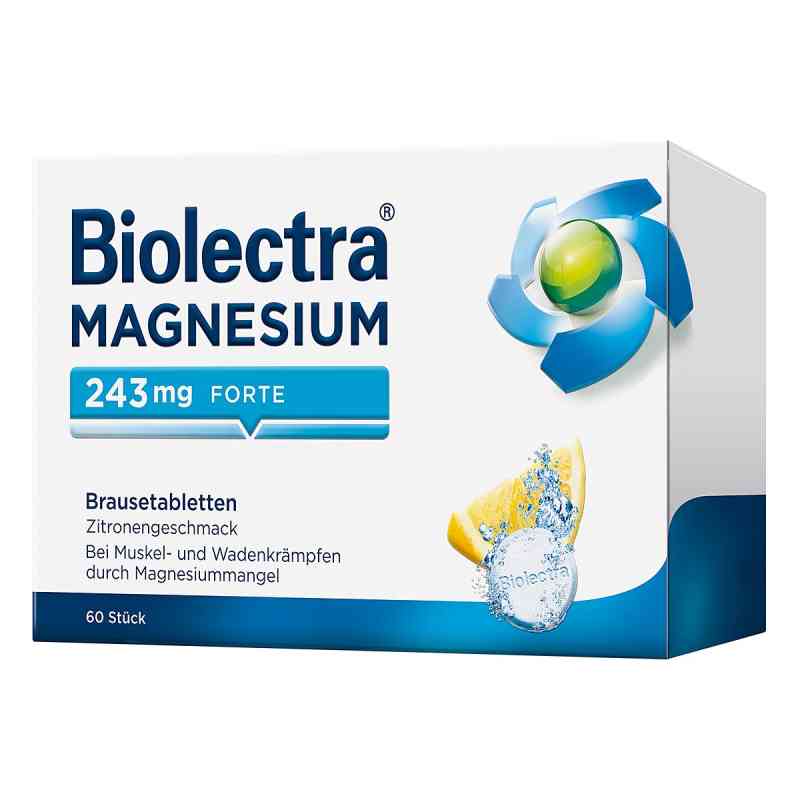 Biolectra Magnesium 243 forte Zitrone Brausetabletten 60 stk von HERMES Arzneimittel GmbH PZN 06716372