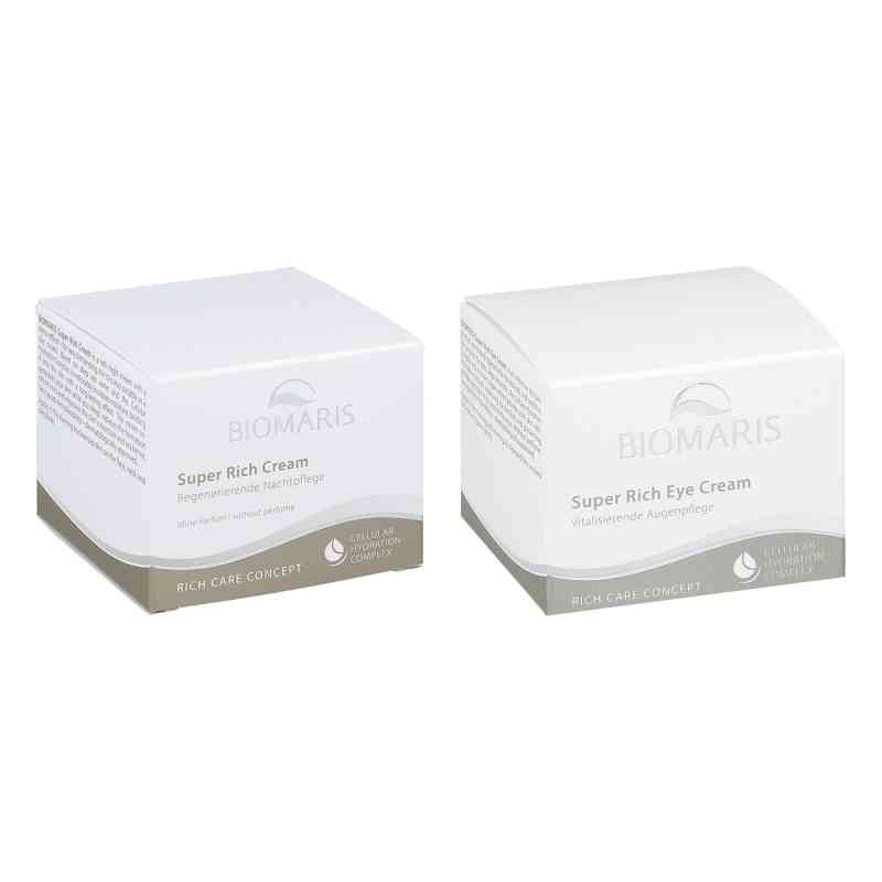 Biomaris Super Rich Cream ohne Parfüm und Super Rich Eye Cream 50+15 ml von BIOMARIS GmbH & Co. KG PZN 08106480
