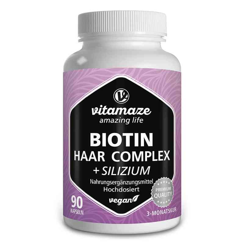 Biotin Haar Vitamine Komplex hochdosiert + Silizium Kapseln 90 stk von Vitamaze GmbH PZN 18662486