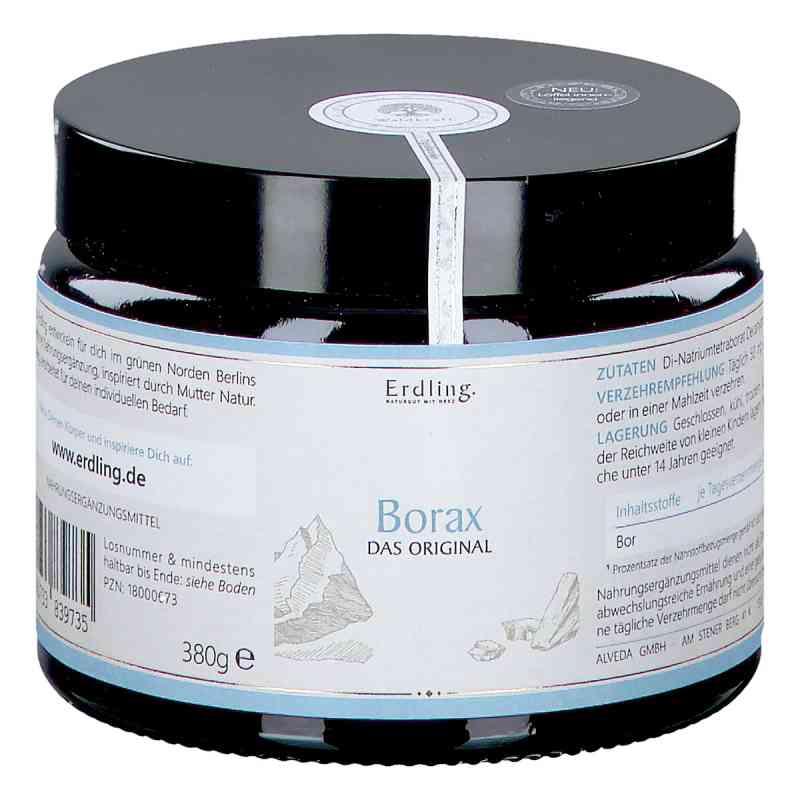Borax Pulver Natriumtetraborat Rein Vegan Erdling 380 g von Alveda GmbH PZN 18000673