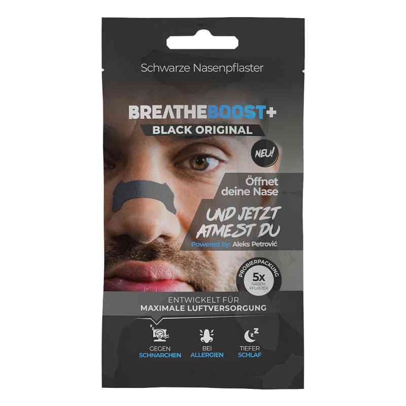 Breatheboost+ Black Nasenpflaster Probeset 5 stk von AW Products GmbH PZN 08105761