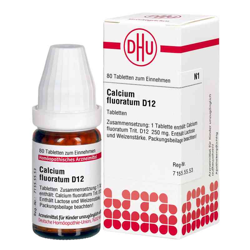 Calcium Fluoratum D12 Tabletten 80 stk von DHU-Arzneimittel GmbH & Co. KG PZN 01762344