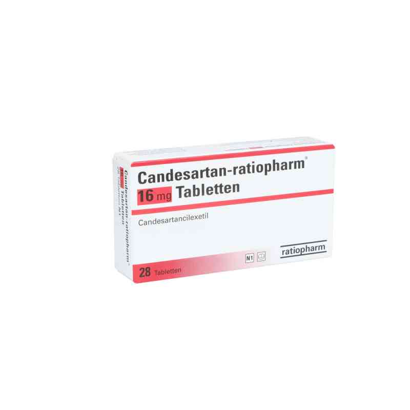 Candesartan-ratiopharm 16mg 28 stk von ratiopharm GmbH PZN 08879753