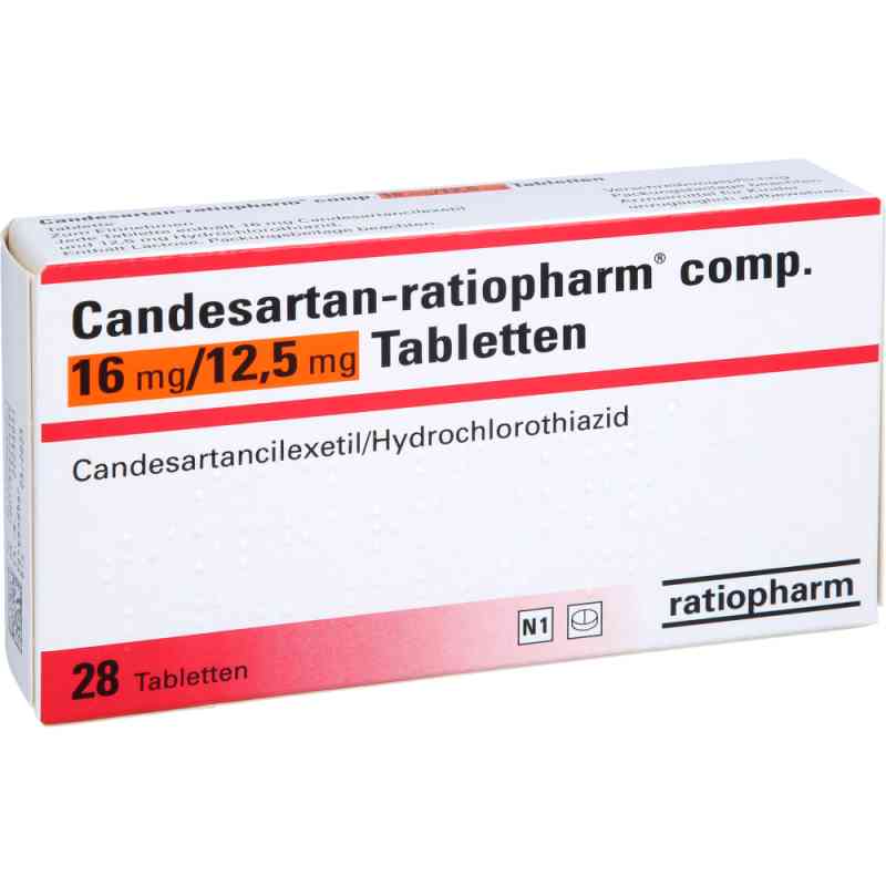 Candesartan-ratiopharm compositus 16mg/12,5mg 28 stk von ratiopharm GmbH PZN 09068206