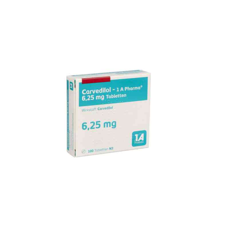 Carvedilol-1A Pharma 6,25mg 100 stk von 1 A Pharma GmbH PZN 00819036