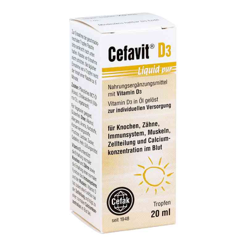 Cefavit D3 Liquid pur Tropfen zum Einnehmen 20 ml von Cefak KG PZN 14218116