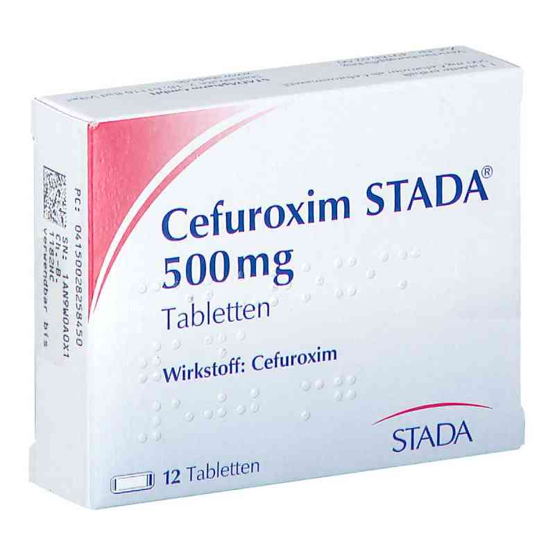 Cefuroxim STADA 500mg 12 stk von STADAPHARM GmbH PZN 02825845