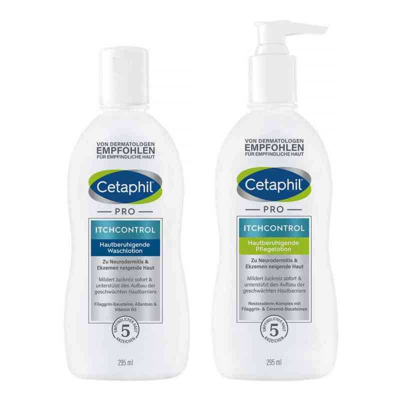 Cetaphil Pro Itchcontrol Waschlotion + Pflegelotion 2x295 ml von Galderma Laboratorium GmbH PZN 08105076