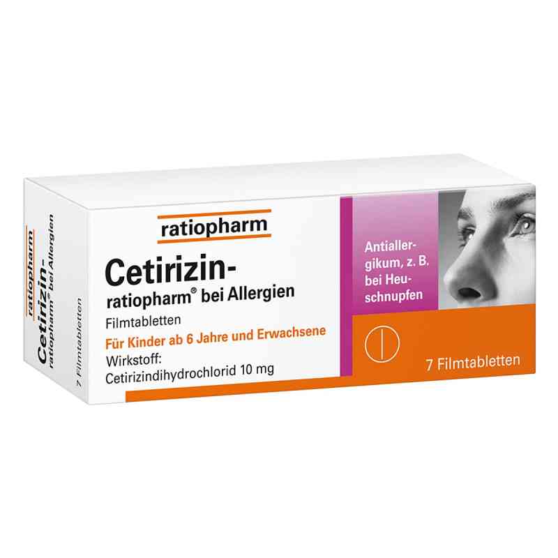 Cetirizin ratiopharm bei Allergien 7 stk von ratiopharm GmbH PZN 02158136