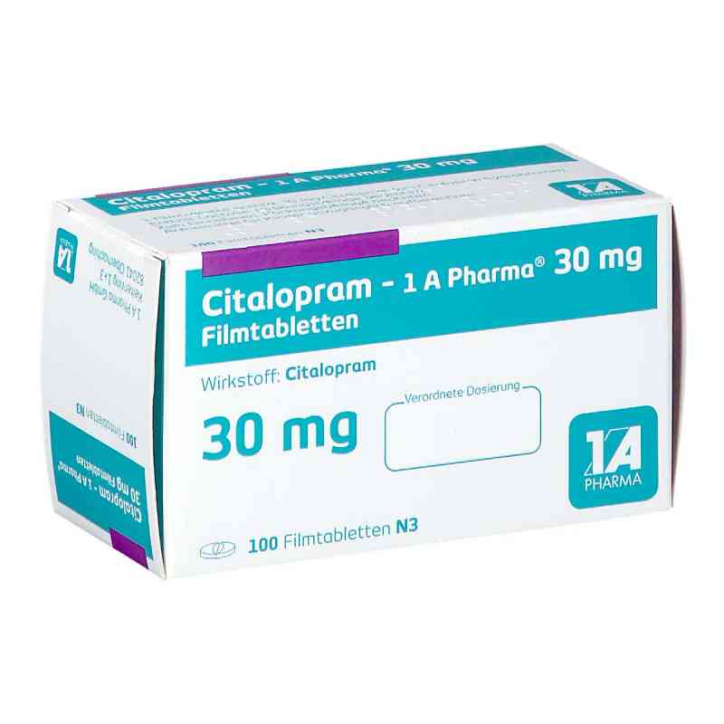 Citalopram-1A Pharma 30mg 100 stk von 1 A Pharma GmbH PZN 00177000