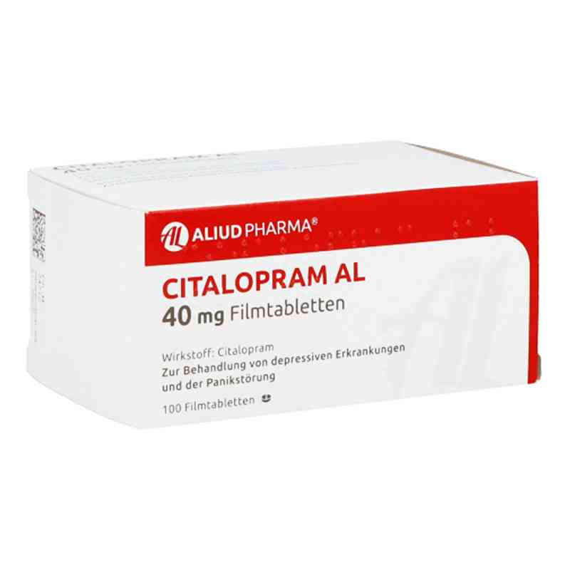 Citalopram AL 40mg 100 stk von ALIUD Pharma GmbH PZN 00420535