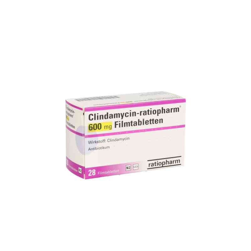 Clindamycin-ratiopharm 600mg 28 stk von ratiopharm GmbH PZN 09739758