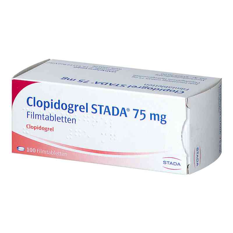 Clopidogrel Stada 75 mg Filmtabletten 100 stk von STADAPHARM GmbH PZN 11351257