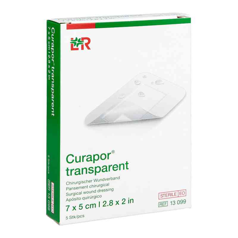 Curapor Wundverband transparent 5x7 cm steril 5 stk von Lohmann & Rauscher GmbH & Co.KG PZN 02913124