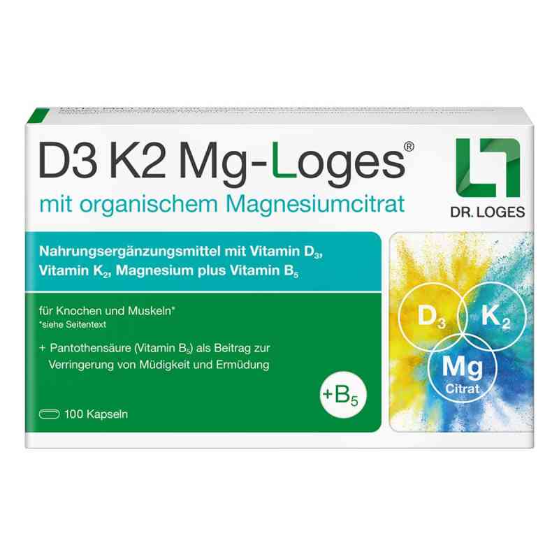 D3 K2 Mg-Loges Kapseln 100 stk von Dr. Loges + Co. GmbH PZN 19758998